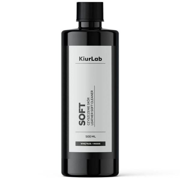 KiurLab Soft Cleaner -  delikatny środek do czyszczenia skóry samochodowej 500ml